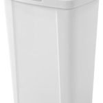 Touch Can, White, 13 Gallon