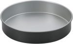 9-Inch Round Cake Pan, Chef's Classic Nonstick Bakeware, Silver, AMB-9RCK