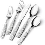 20PCS Silverware Set Service for 4,Premium Stainless Steel Cutlery Set, Mirror Polished Flatware Sets,Modern Kitchen Eating Utensils Set Include Spoons Forks Knives