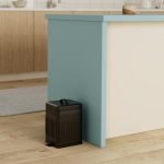 Small Trash Can with Lid-5L/1.3 Gal,Stainless Steel Outdoor Dog Poop Garbage Can-Farmhouse Retro Metal Waste Bin w/Step Pedal for Bathroom Bedroom Office-Soft Close-Black - Image 2