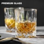 Drinking Glasses, 8 Piece Crystal Glass Cups, Mixed Glassware Set, 4 pcs Crystal Old Fashioned 11oz Highballs and 4 pcs 11oz Whiskey Glasses, Great for Cocktail, Whisky and other Beverages - Image 2