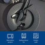 Dinner Plate, 10.5 in, Premium Porcelain, Black - Image 2