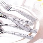 20PCS Silverware Set Service for 4,Premium Stainless Steel Cutlery Set, Mirror Polished Flatware Sets,Modern Kitchen Eating Utensils Set Include Spoons Forks Knives - Image 2