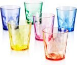 - 13oz Unbreakable Premium Drinking Glasses Set of 6 - Made in Japan - Super Grade Acrylic Plastic - Perfect for Gifts - Dishwasher Safe - Cups Reusable Drinkware Tumblers Kids - Image 2
