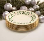 Holiday Dinner Plate, Christmas Dinnerware - Image 2
