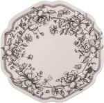 10.75 inches Melamine Dinner Plates Set of 4, Reusable Dishwasher Safe Plates for Outdoor and Indoor, Isabella - Image 2
